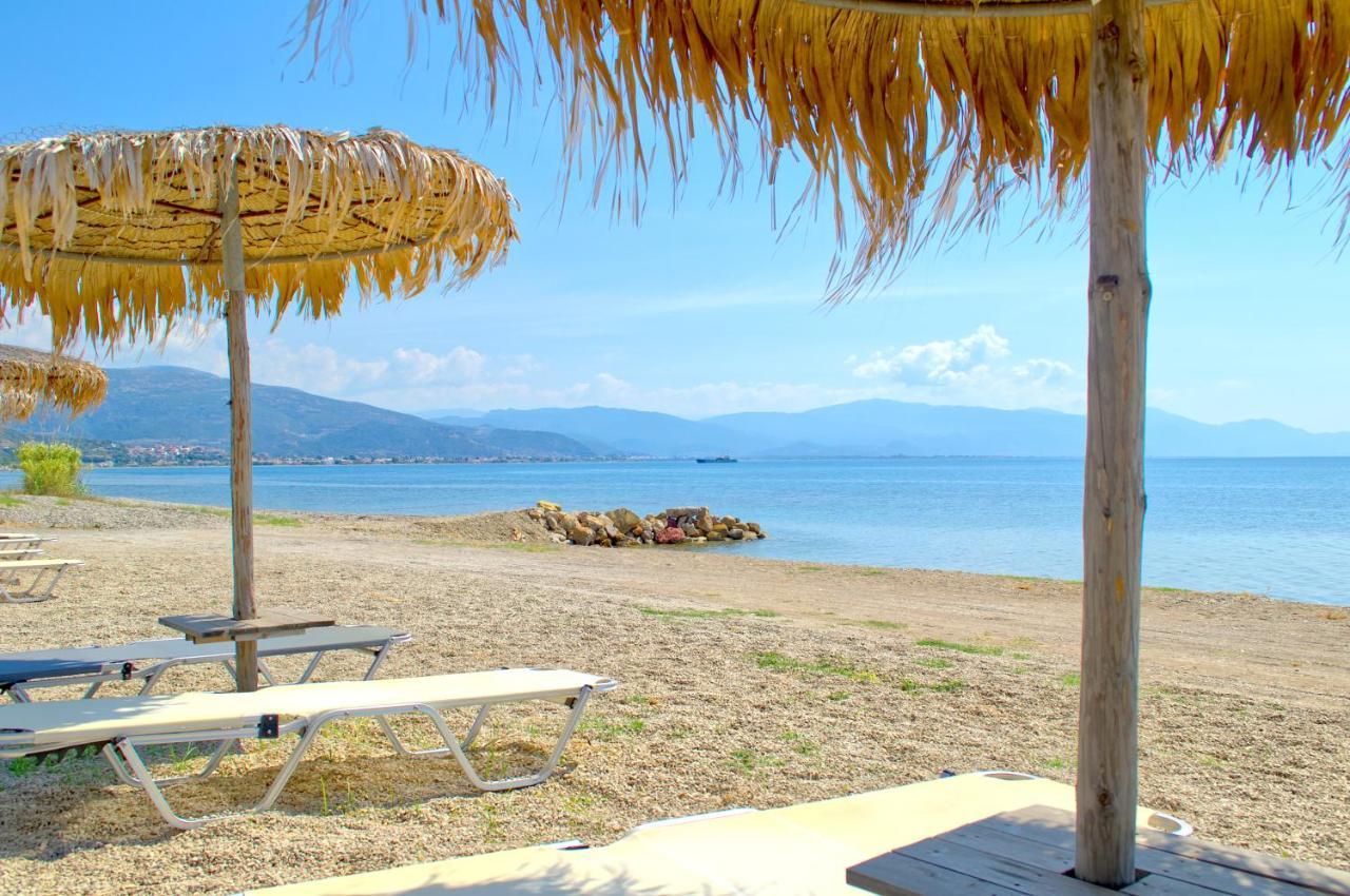 Epipleon Luxury Suites -102- Δωμάτιο 45Τμ Με Βεράντα 35Τμ Μπροστά Στη Θάλασσα Nafpaktos Exterior photo